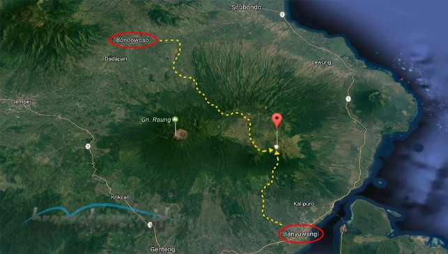 Rute Trekking Jember